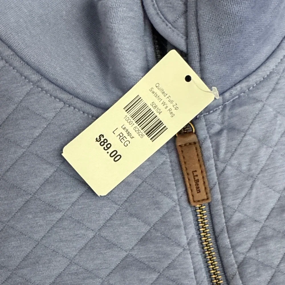 L.L. Bean Light Blue Knit Top - Picture 4 of 8